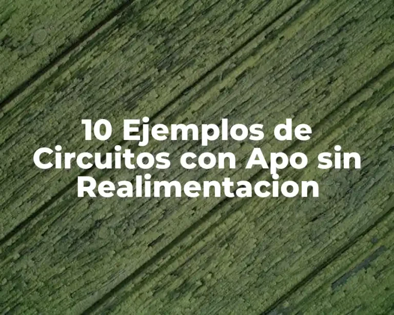 10 Ejemplos de Circuitos con Apo sin Realimentacion