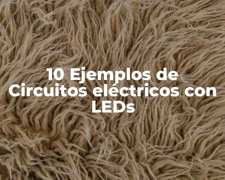 10 Ejemplos de Circuitos eléctricos con LEDs