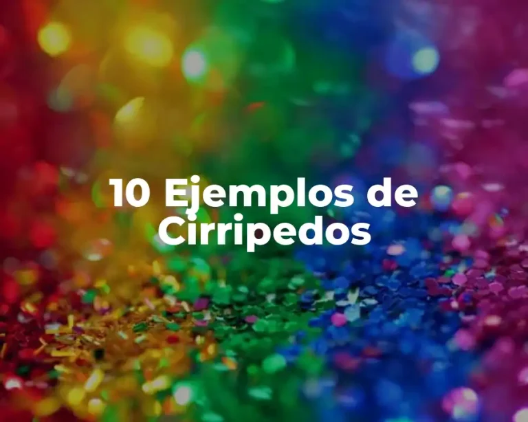 10 Ejemplos de Cirripedos