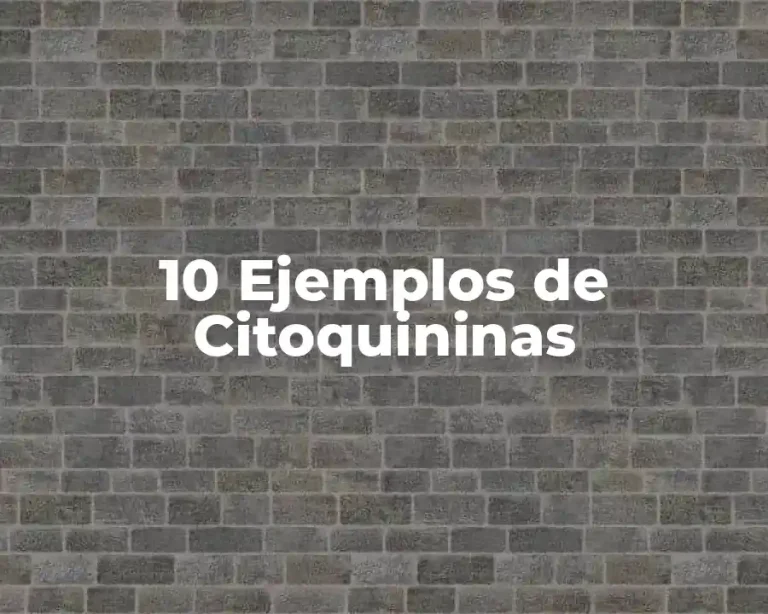 10 Ejemplos de Citoquininas