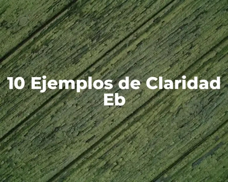 10 Ejemplos de Claridad Eb