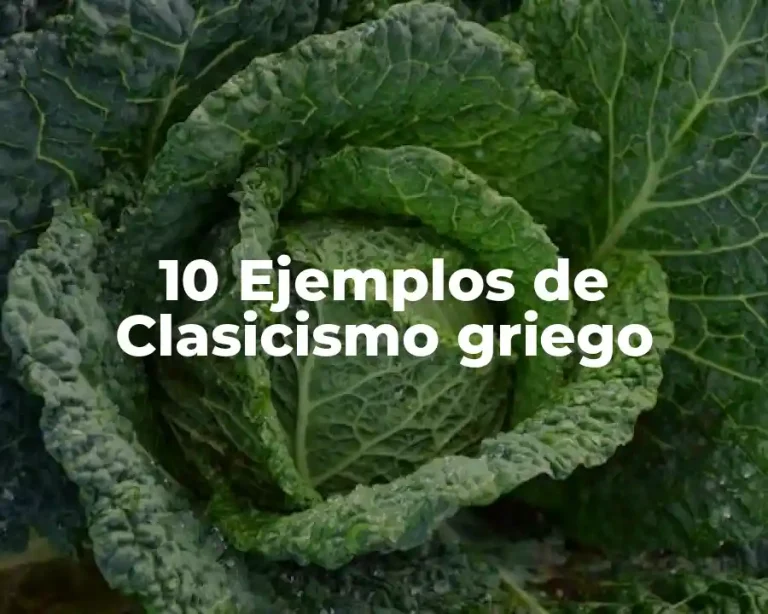 10 Ejemplos de Clasicismo griego