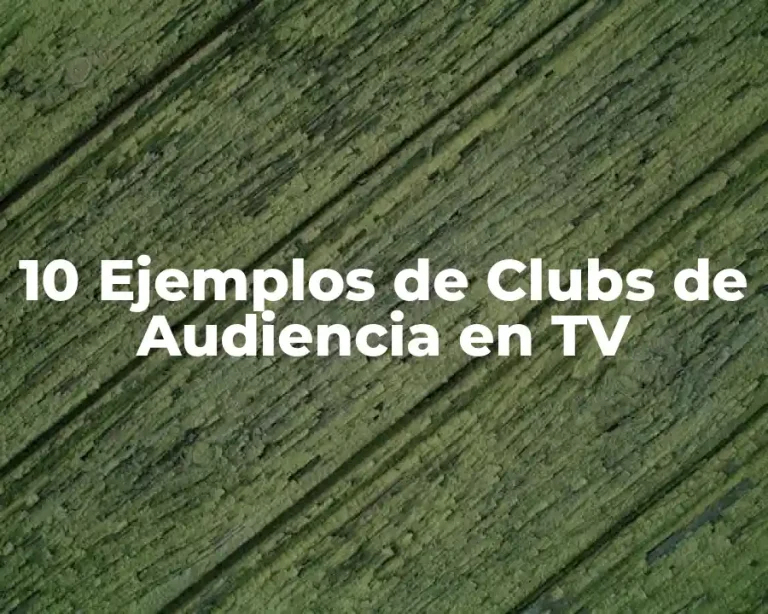 10 Ejemplos de Clubs de Audiencia en TV
