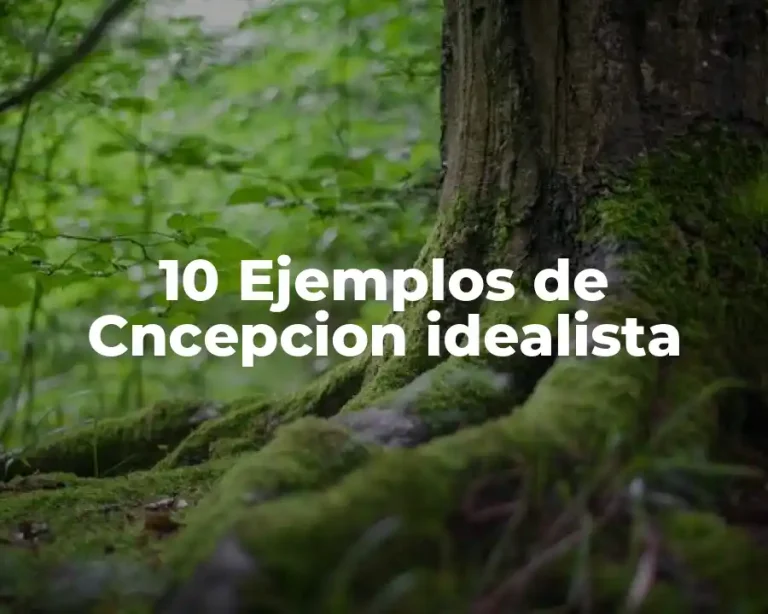 10 Ejemplos de Cncepcion idealista