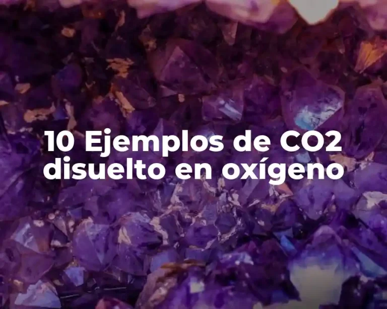 10 Ejemplos de CO2 disuelto en oxígeno