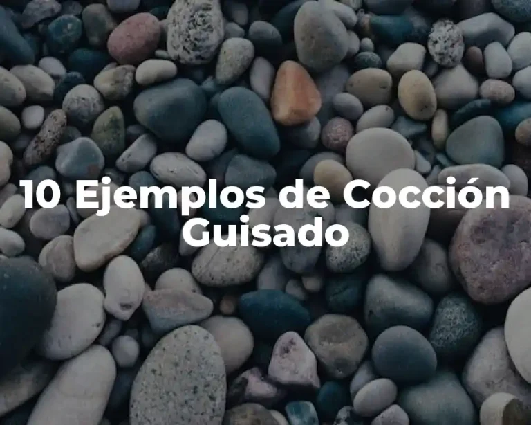10 Ejemplos de Cocción Guisado