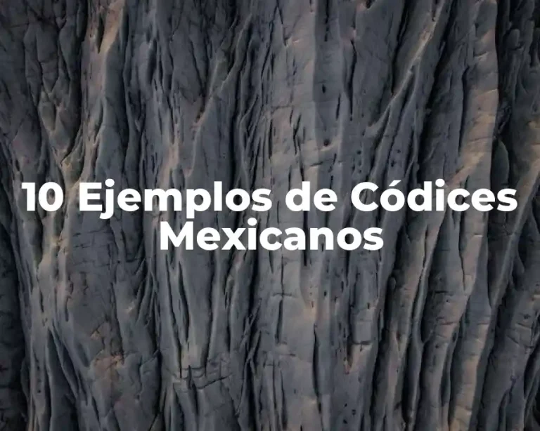 10 Ejemplos de Códices Mexicanos