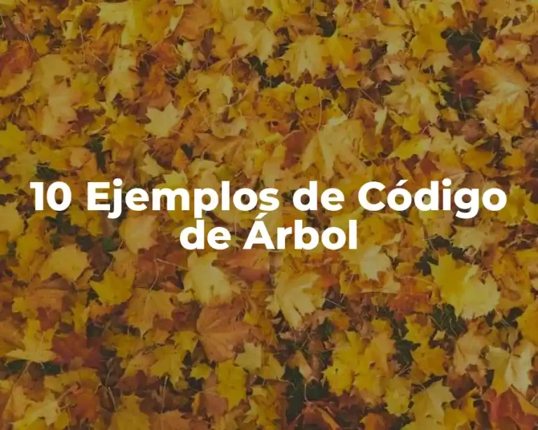 10 Ejemplos de Código de Árbol