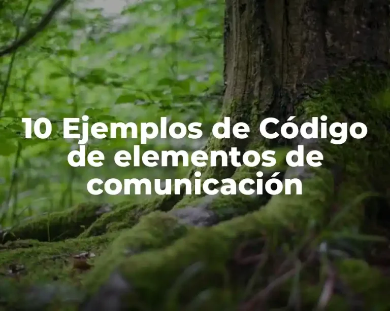 10 Ejemplos de Código de elementos de comunicación