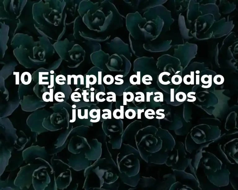 10 Ejemplos de Código de ética para los jugadores