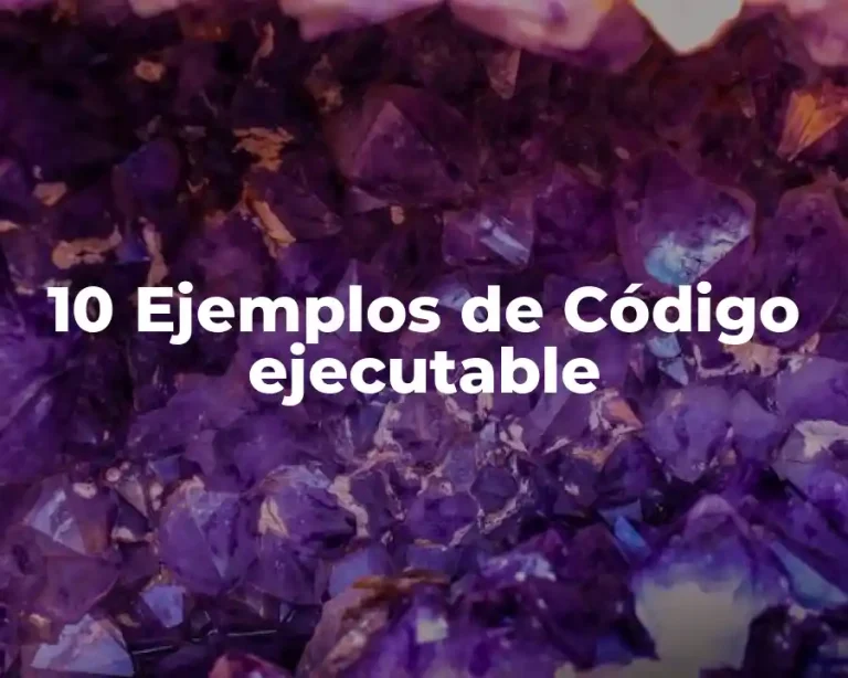 10 Ejemplos de Código ejecutable