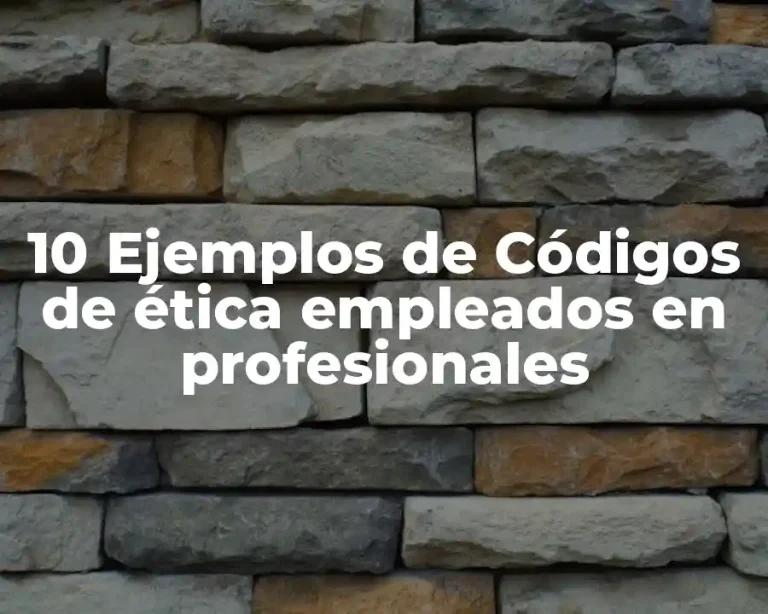 10 Ejemplos de Códigos de ética empleados en profesionales