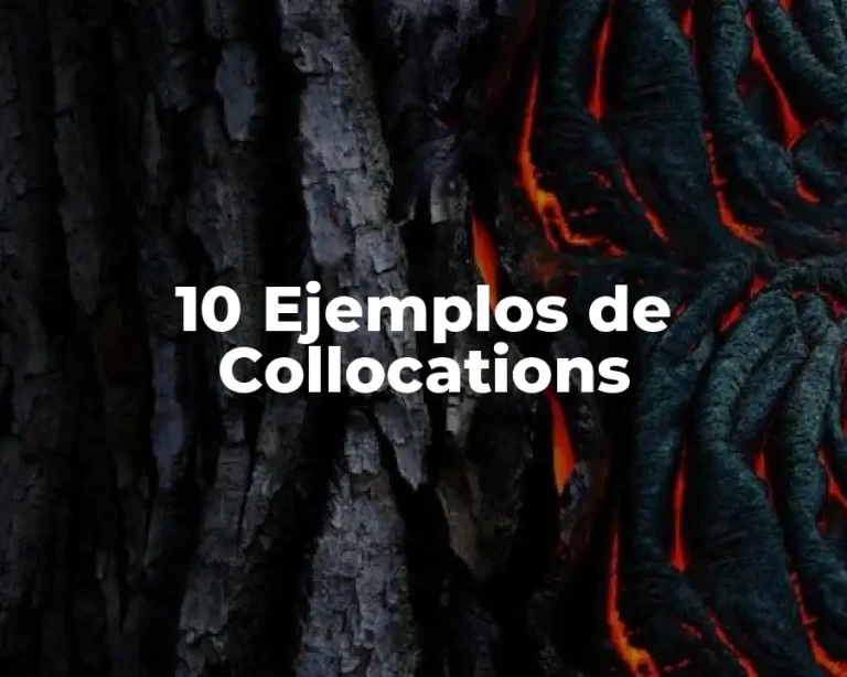 10 Ejemplos de Collocations