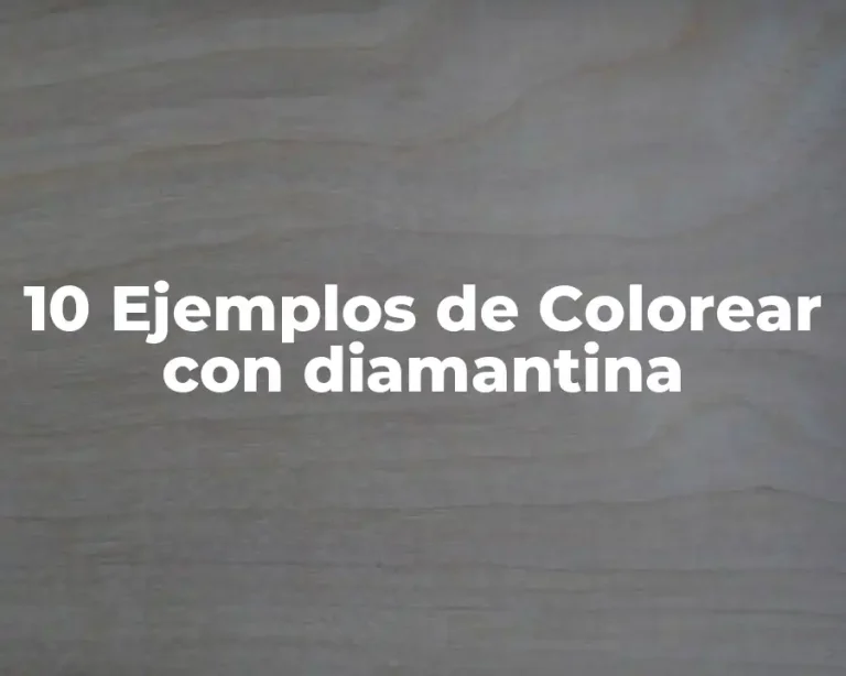 10 Ejemplos de Colorear con diamantina