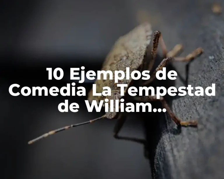 10 Ejemplos de Comedia La Tempestad de William Shakespeare
