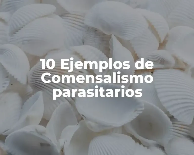 10 Ejemplos de Comensalismo parasitarios