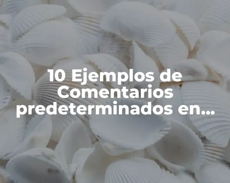 10 Ejemplos de Comentarios predeterminados en Facebook