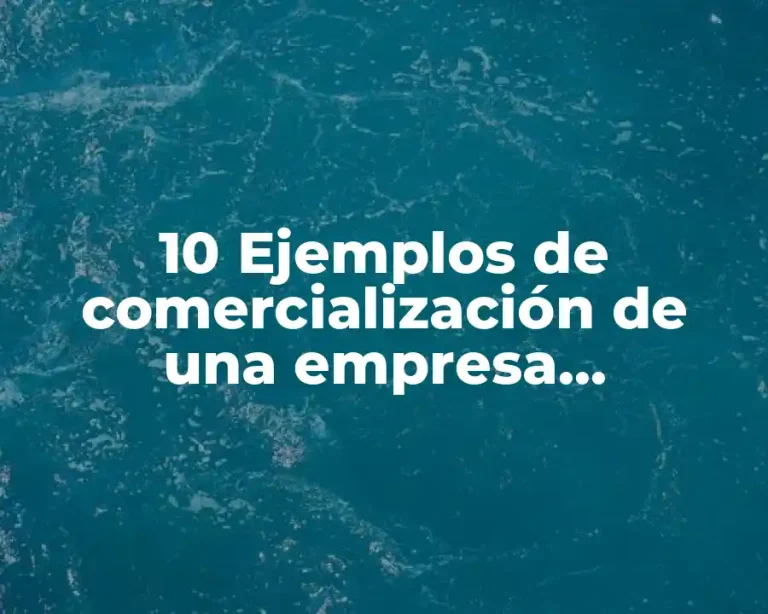 10 Ejemplos de comercialización de una empresa, Definición, Diferencias y para que sirve