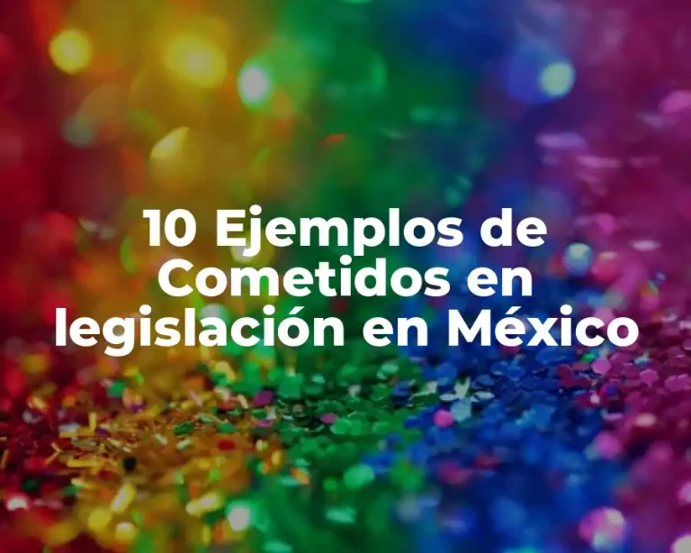 10 Ejemplos de Cometidos en legislación en México
