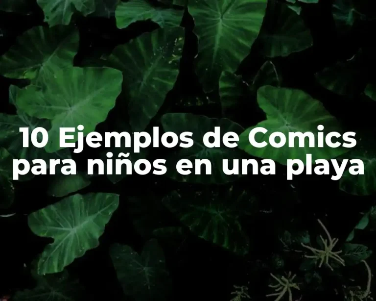10 Ejemplos de Comics para niños en una playa