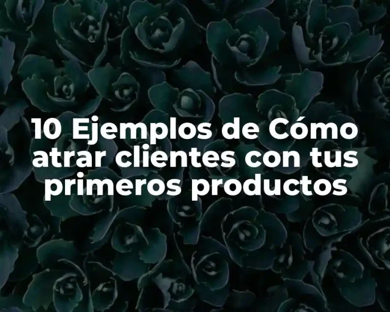 10 Ejemplos de Cómo atrar clientes con tus primeros productos