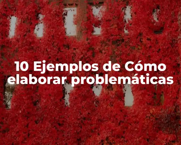 10 Ejemplos de Cómo elaborar problemáticas
