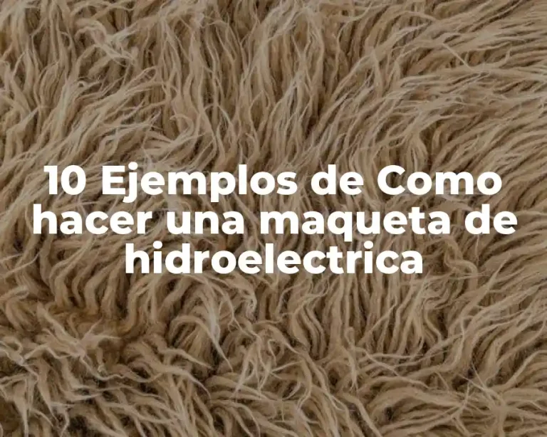 10 Ejemplos de Como hacer una maqueta de hidroelectrica