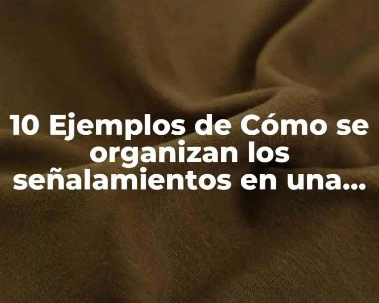 10 Ejemplos de Cómo se organizan los señalamientos en una oficina