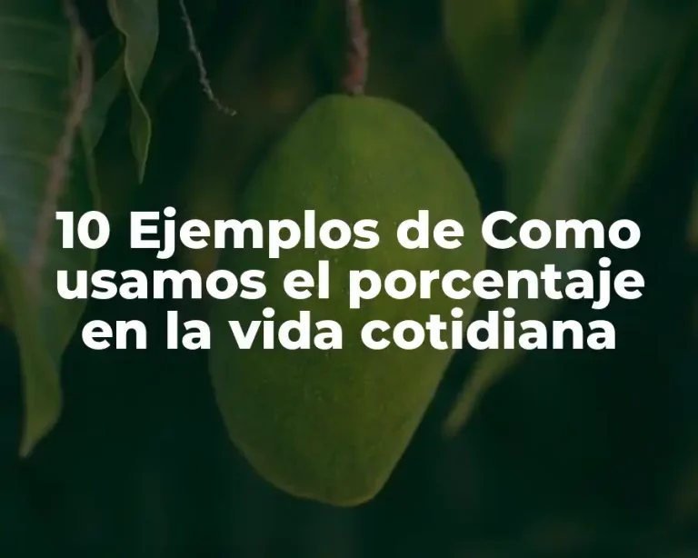 10 Ejemplos de Como usamos el porcentaje en la vida cotidiana