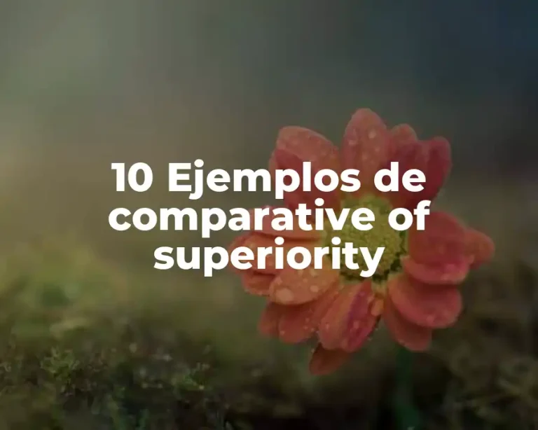 10 Ejemplos de comparative of superiority