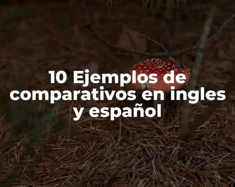 10 Ejemplos de comparativos en ingles y español