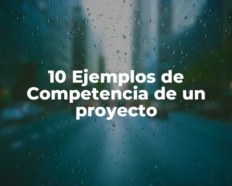 10 Ejemplos de Competencia de un proyecto