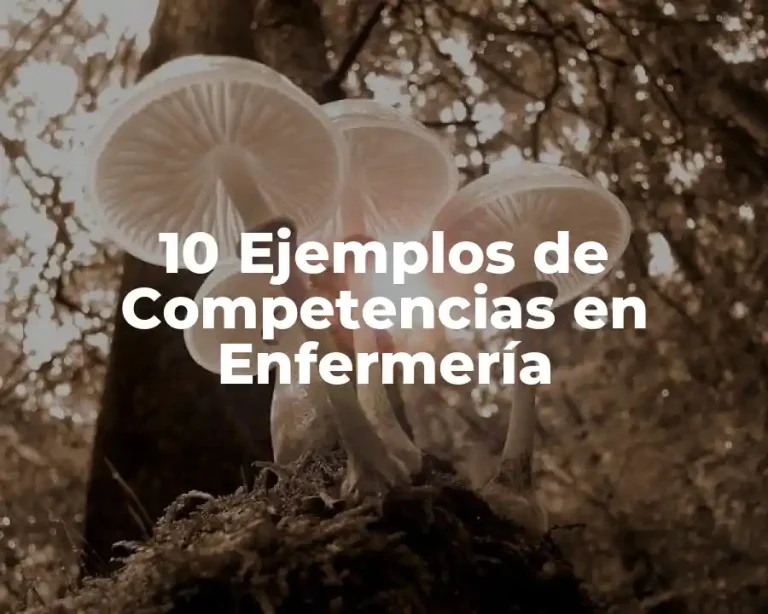 10 Ejemplos de Competencias en Enfermería