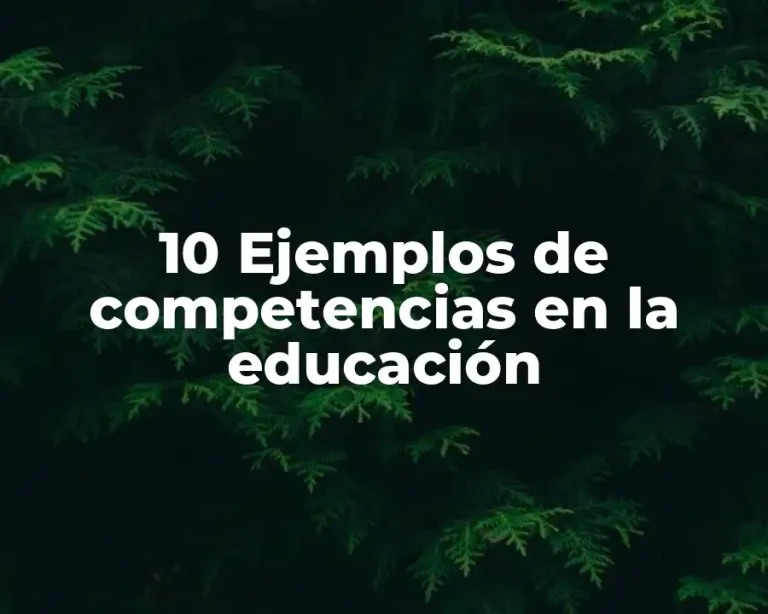 10 Ejemplos de competencias en la educación