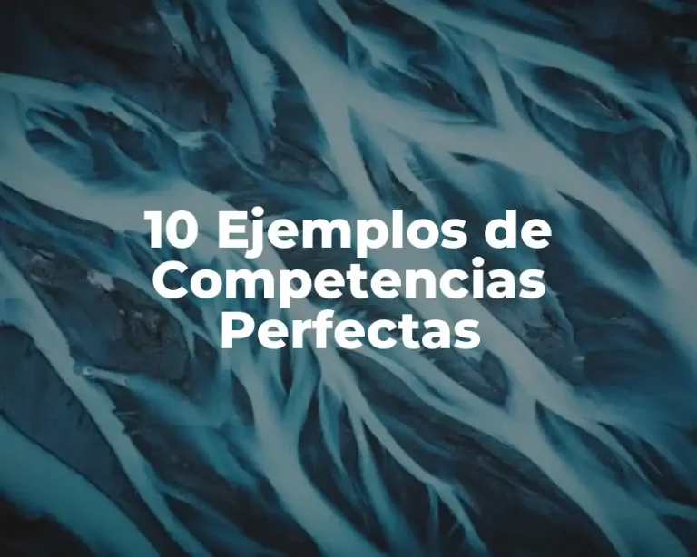 10 Ejemplos de Competencias Perfectas