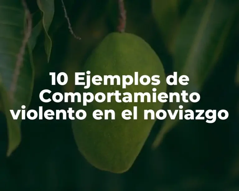10 Ejemplos de Comportamiento violento en el noviazgo
