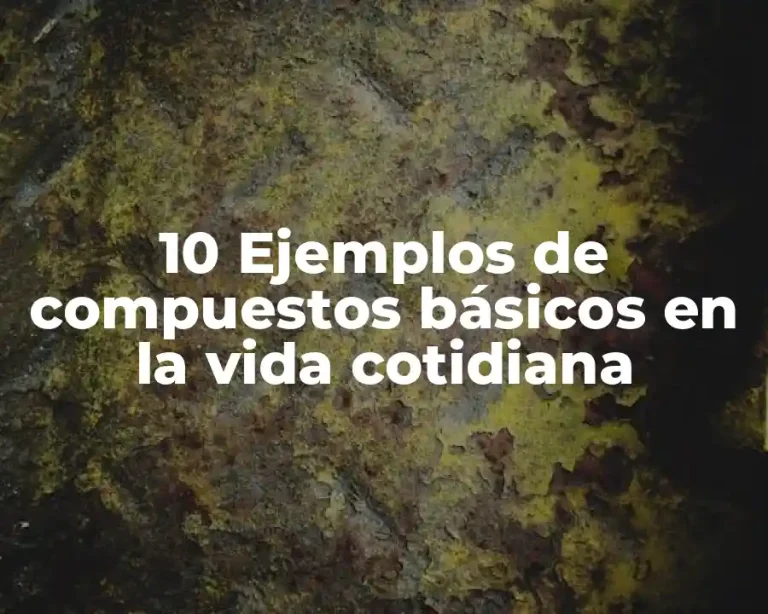 10 Ejemplos de compuestos básicos en la vida cotidiana