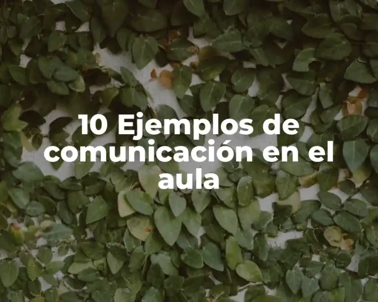 10 Ejemplos de comunicación en el aula