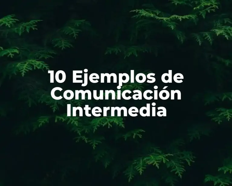 10 Ejemplos de Comunicación Intermedia