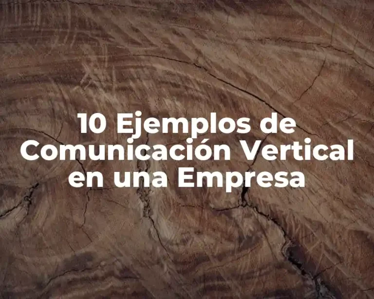 10 Ejemplos de Comunicación Vertical en una Empresa