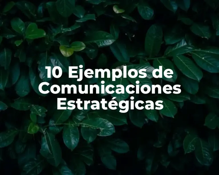 10 Ejemplos de Comunicaciones Estratégicas