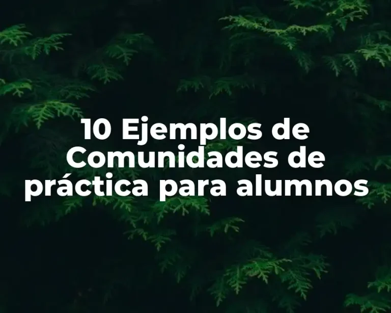 10 Ejemplos de Comunidades de práctica para alumnos
