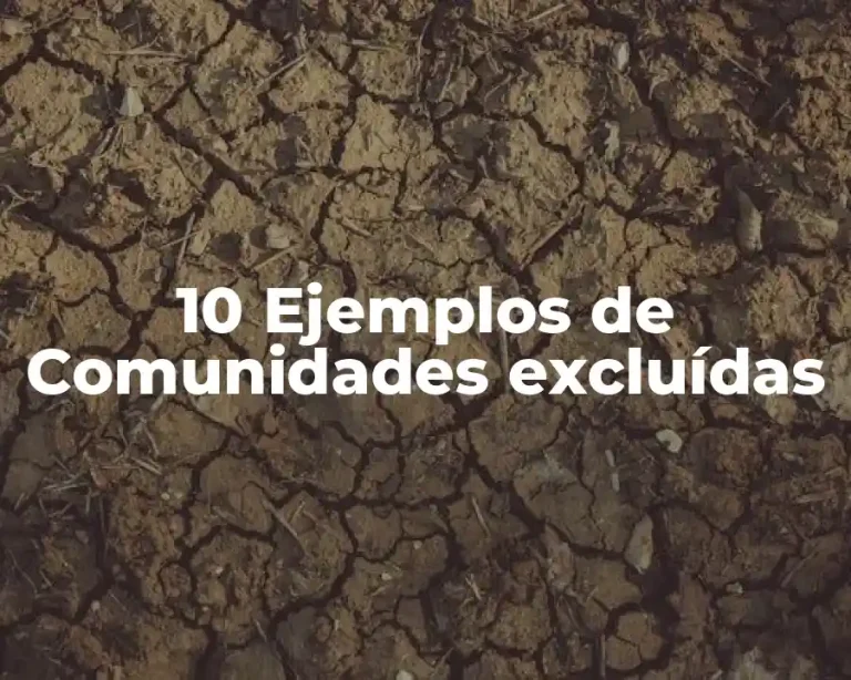 10 Ejemplos de Comunidades excluídas