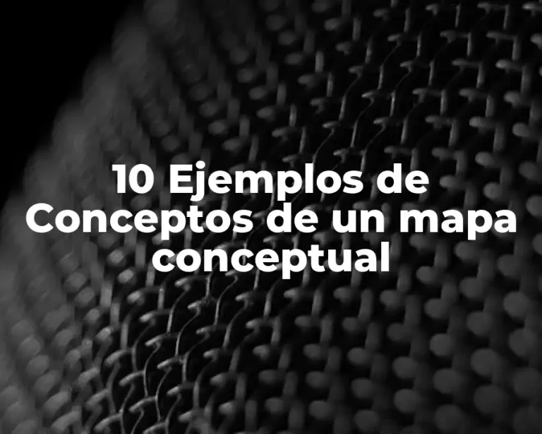 10 Ejemplos de Conceptos de un mapa conceptual