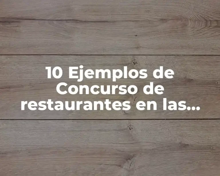 10 Ejemplos de Concurso de restaurantes en las redes sociales