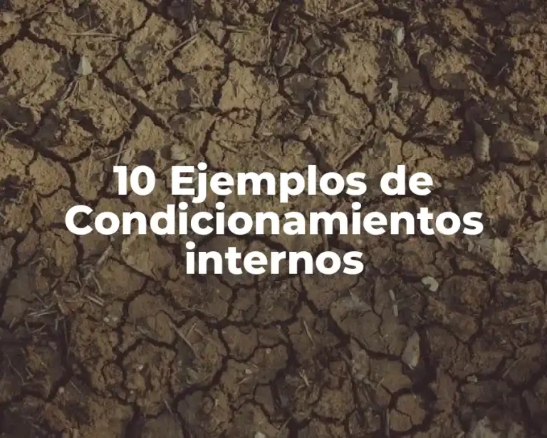 10 Ejemplos de Condicionamientos internos
