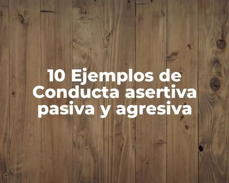 10 Ejemplos de Conducta asertiva pasiva y agresiva