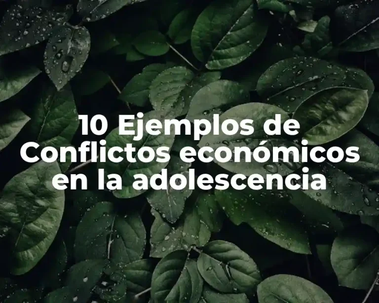 10 Ejemplos de Conflictos económicos en la adolescencia