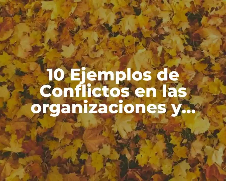 10 Ejemplos de Conflictos en las organizaciones y formas de atenderlos