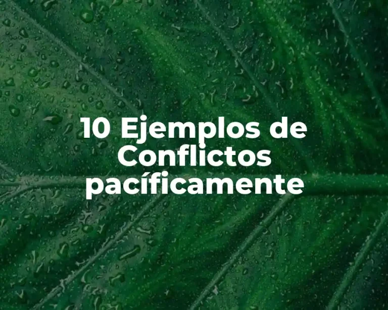 10 Ejemplos de Conflictos pacíficamente